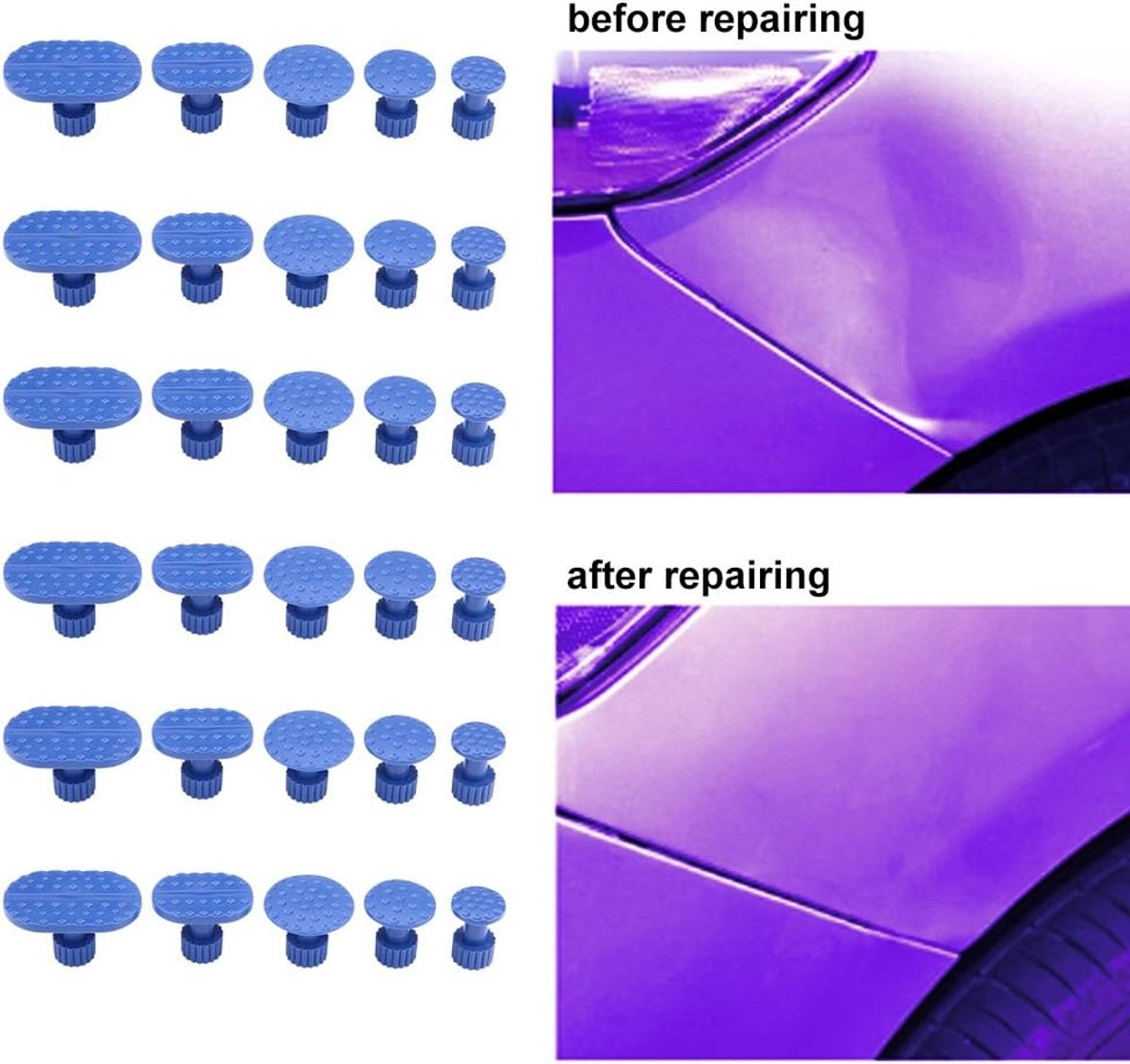 Verveloos Deuk Reparatie 30 stks Carrosserie Uitdeuken Pull Tabs