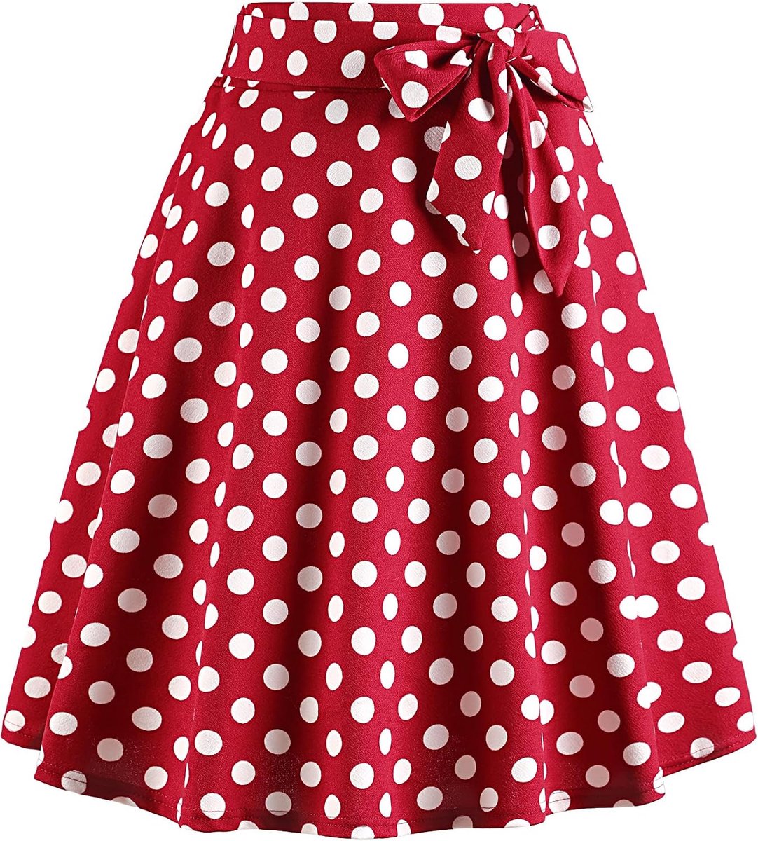 Midirok voor dames, jaren '50, polkadots, rockabilly, vintage