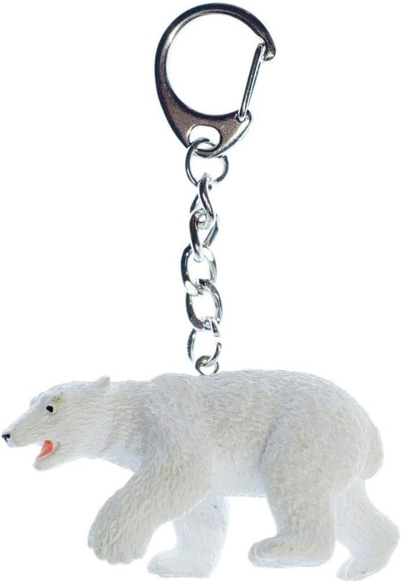 IJsbeer sleutelhanger, beer, handgemaakt modesieraad, sleutelhanger