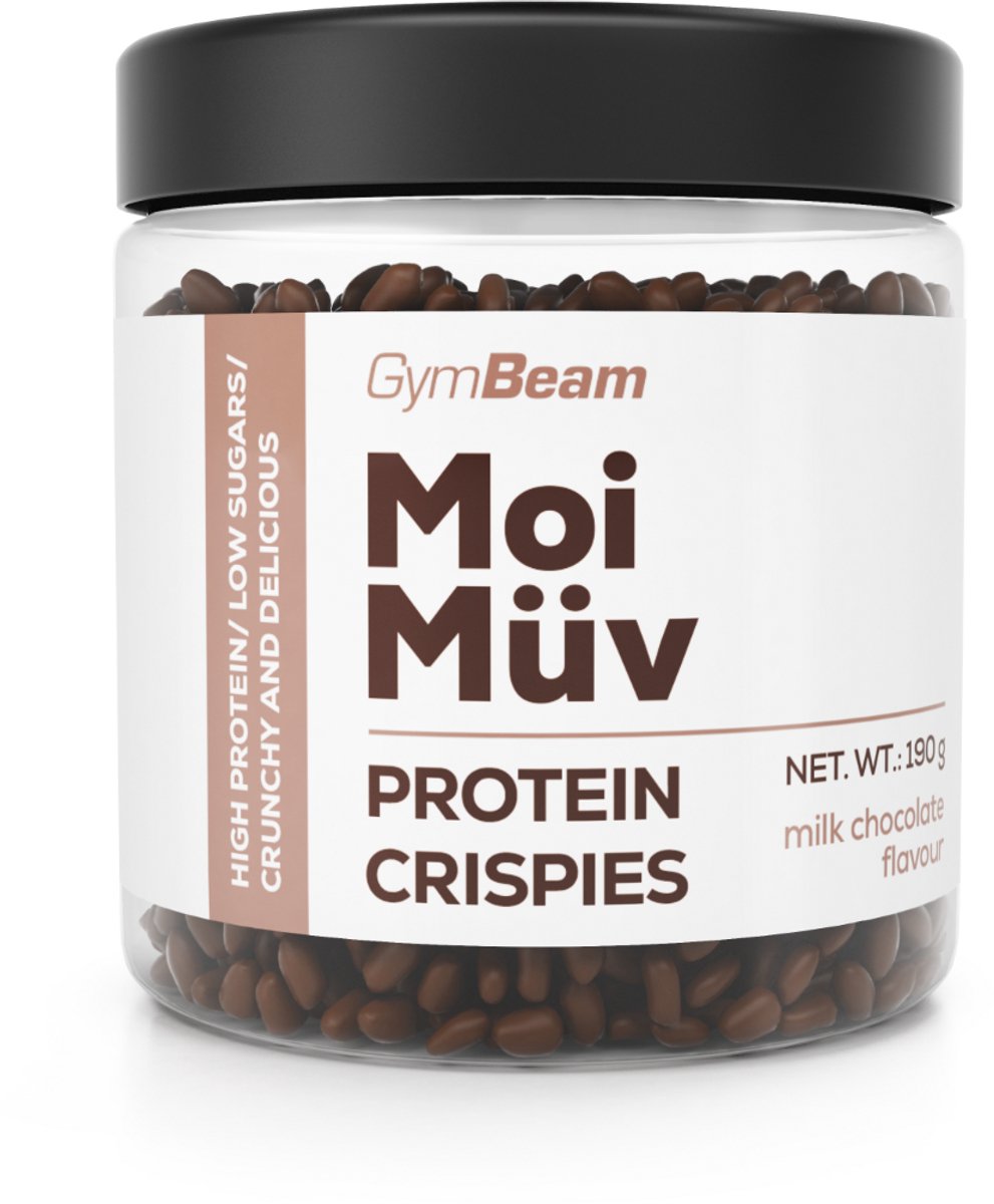 GymBeam MoiMüv Eiwit Crispies 190 g melkchocolade
