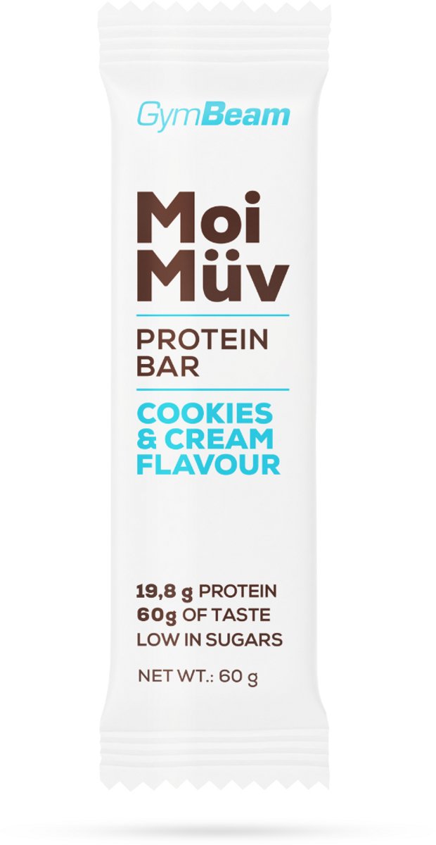 GymBeam MoiMüv Eiwitreep 60 g koekjes & room
