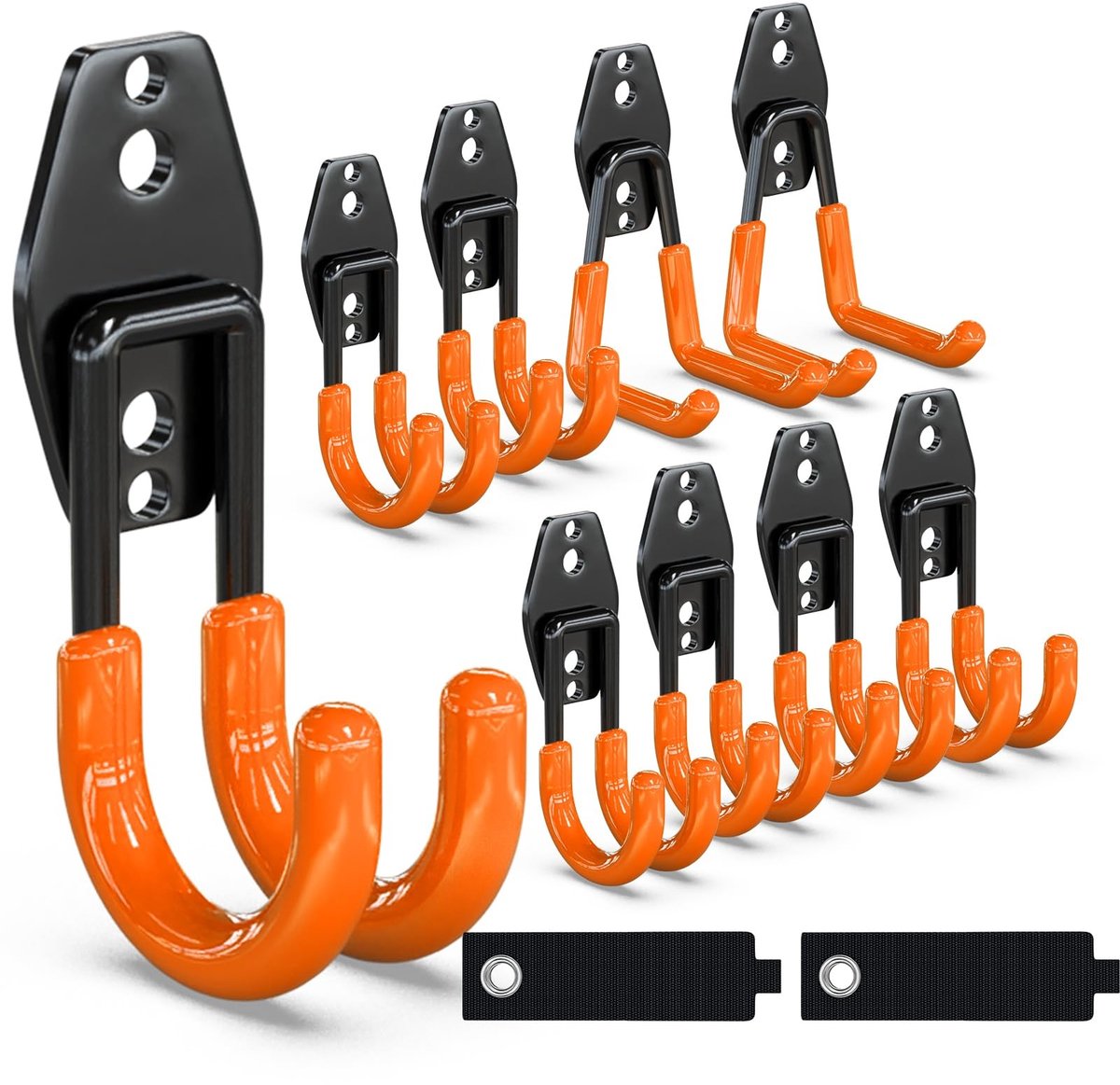 Omgoods - Garage Opslag Utility Dubbele Haken - Zware Duurzaam Staal