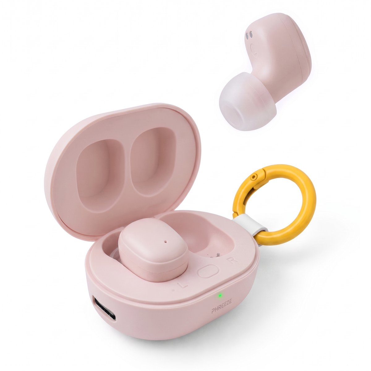 Phreeze Buds Mini Roze - Draadloze In Ear Oordopjes Bluetooth - Roze Oortjes voor Draadloos Muziek Luisteren, Bellen & Sport
