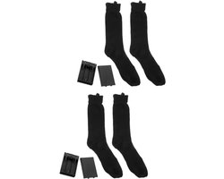 Elektrische Sokken - Verwarmde Kousen - Winterse Warmte - Oplaadbare Batterijen - 25 x 20 cm - Zwart
