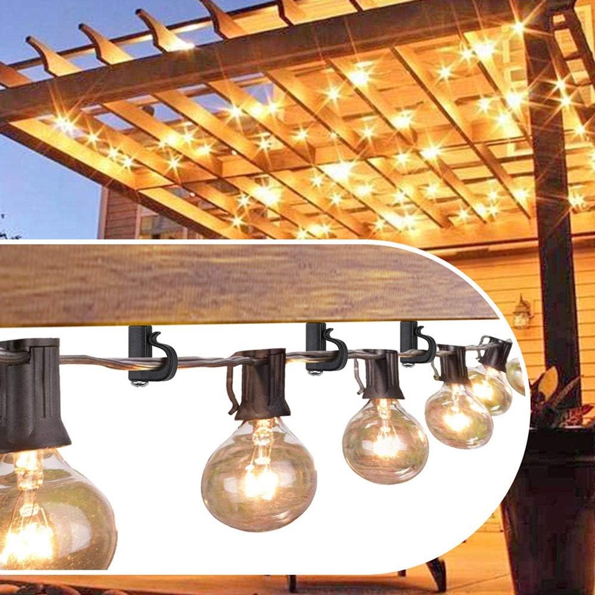 Set van 20 Q-Hanger, Home Kerstverlichting Hanger Haken met Phillips Schroef voor Garage Nieuwjaar Party Outdoor Easy Release Draad en Fairy Led Lights, Heavy Duty 18KG Capaciteit – foto 3