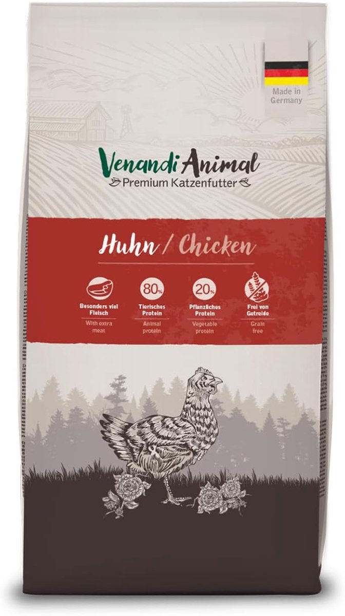 SnelShoppen - Premium Kattenvoer - Kip - 1 Verpakking (1 x 6.5 kg) - Graanvrij - Hoog Vleespercentage - Geschikt voor Alle Rassen en Leeftijden