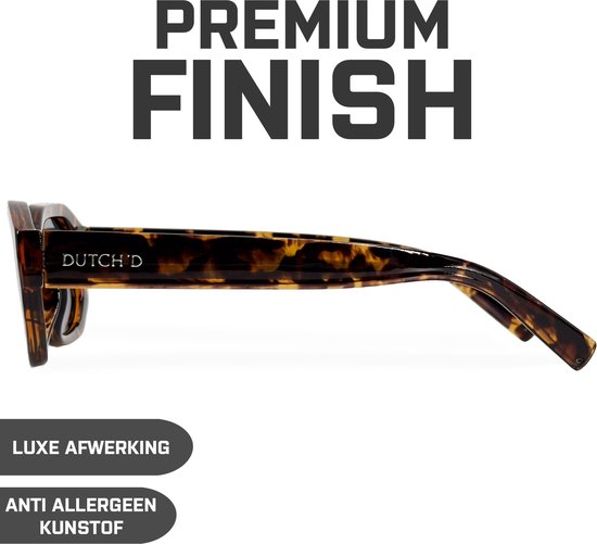 DUTCH'D® - Zonnebril - Heren & Dames - Polarized - Tortoise - Sterk Montuur - Met Case - Gepolariseerd - Auto bril - UV 3 Bescherming van DUTCH'D® — afbeelding 3