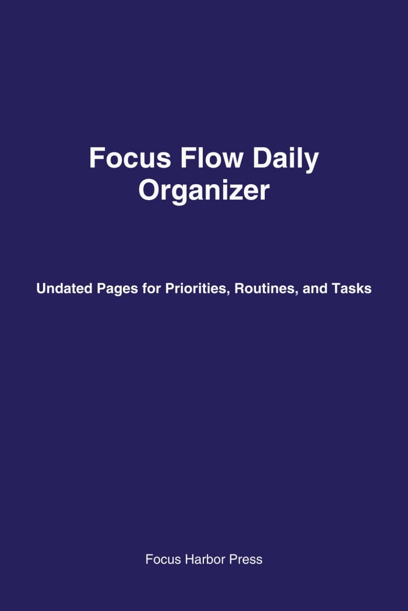 Daily organizer - ongedateerde pagina's - focus op prioriteiten en routines - verbeter je productiviteit - ShopVlot