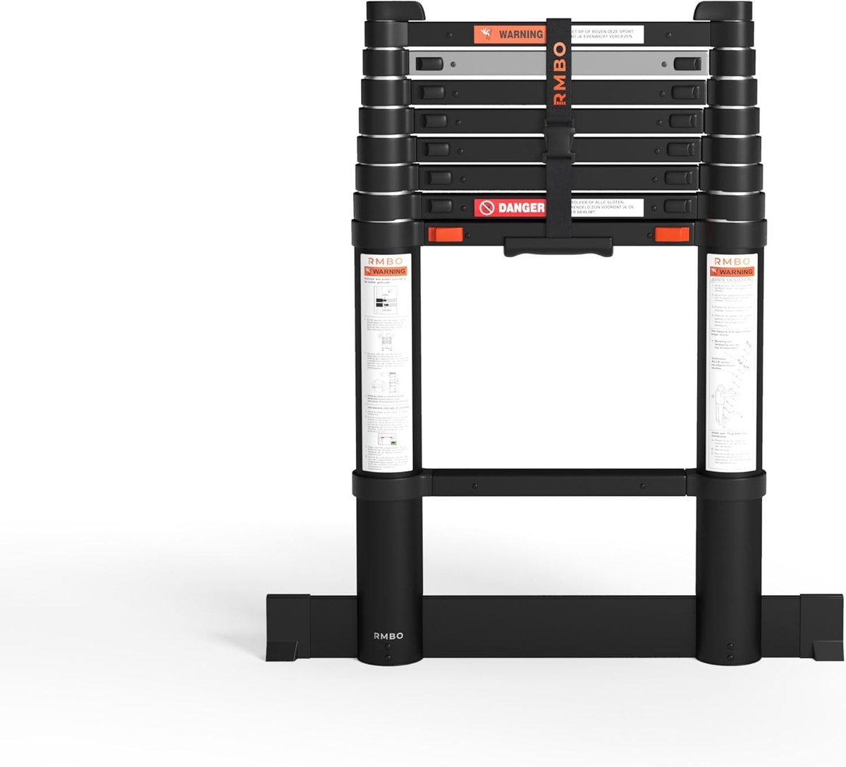 Telescopische ladder 2.6m - Compact en draagbaar - Soft closing systeem - Veilig en stabiel gebruik - ShopVlot