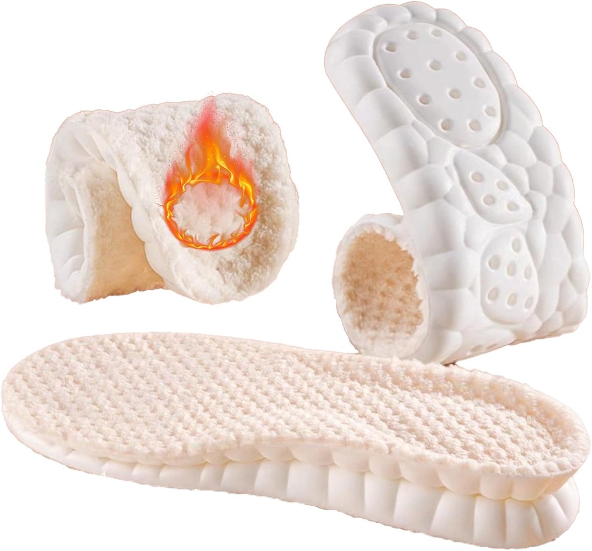 inlegzolen voor schoenen, winterinlegzolen voor dames en heren, thermische inlegzolen voor winterschoenen, zool, super warm, zacht, comfortabel, winterschoenen voor laarzen,