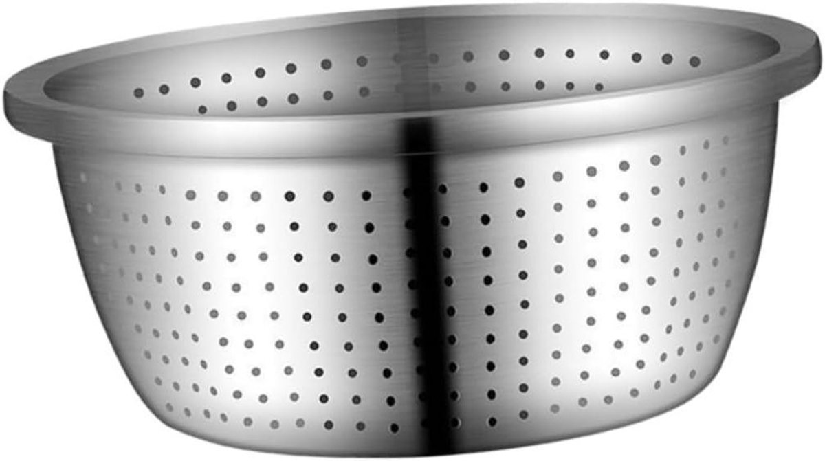 Afdruipkom RVS - Droogkom Fruit - Groente Wassen - Grote Capaciteit - 20 cm Diameter - Zilver