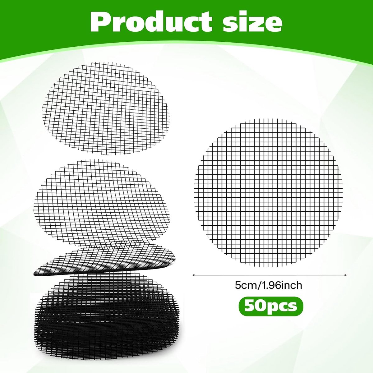 Bloempotrooster - 50 stuks - plastic - Buitenpotten drainage zodat potgrond niet wegspoelt - 5cm round - Drainage rooster planten - Plantennet voor buiten pot - plantenmat voor bonsai, bloempot of plantenschotel - zwart — cadeau in Cadeau-ideeën - foto 8