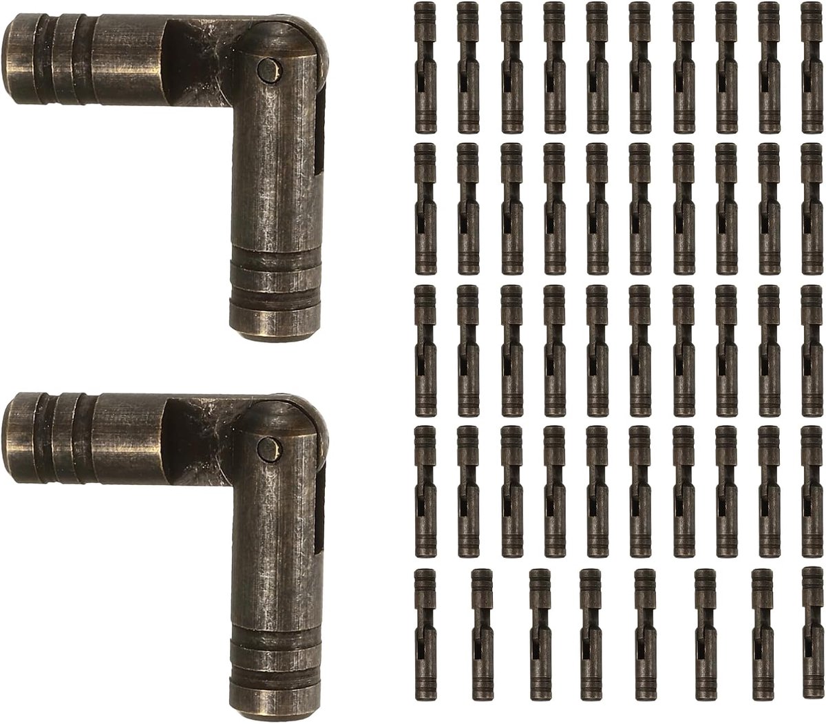 Scharnieren, 5 x 30 mm scharnieren voor sieradendozen, verborgen cilinder van messing voor muziekboxen van hout, kleine timmerprojecten, deuren