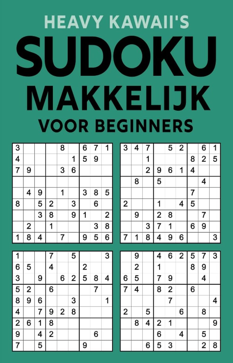 Sudoku voor beginners - makkelijke puzzels - voor kinderen en tieners - stimuleert logisch denken - ShopVlot