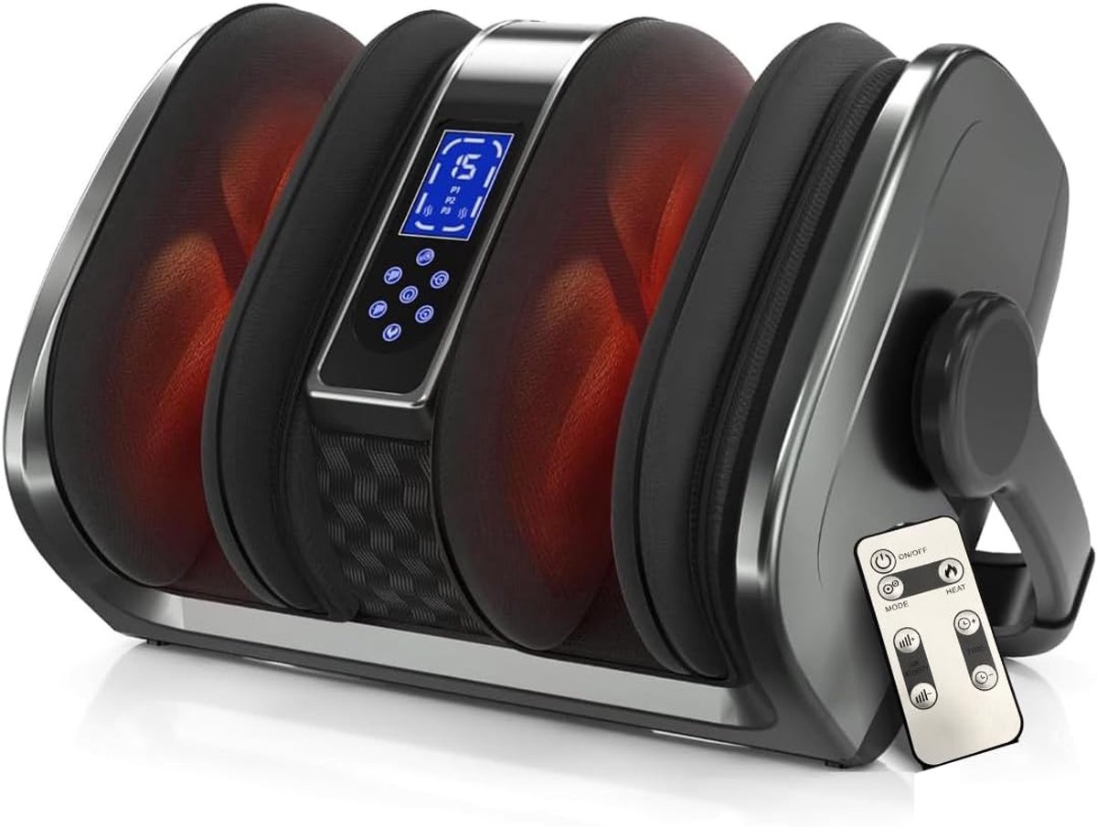 Shiatsu voetmassageapparaat - luchtcompressie en vibratie - 5 compressiemodi - ontspanning en herstel - SnelShoppen