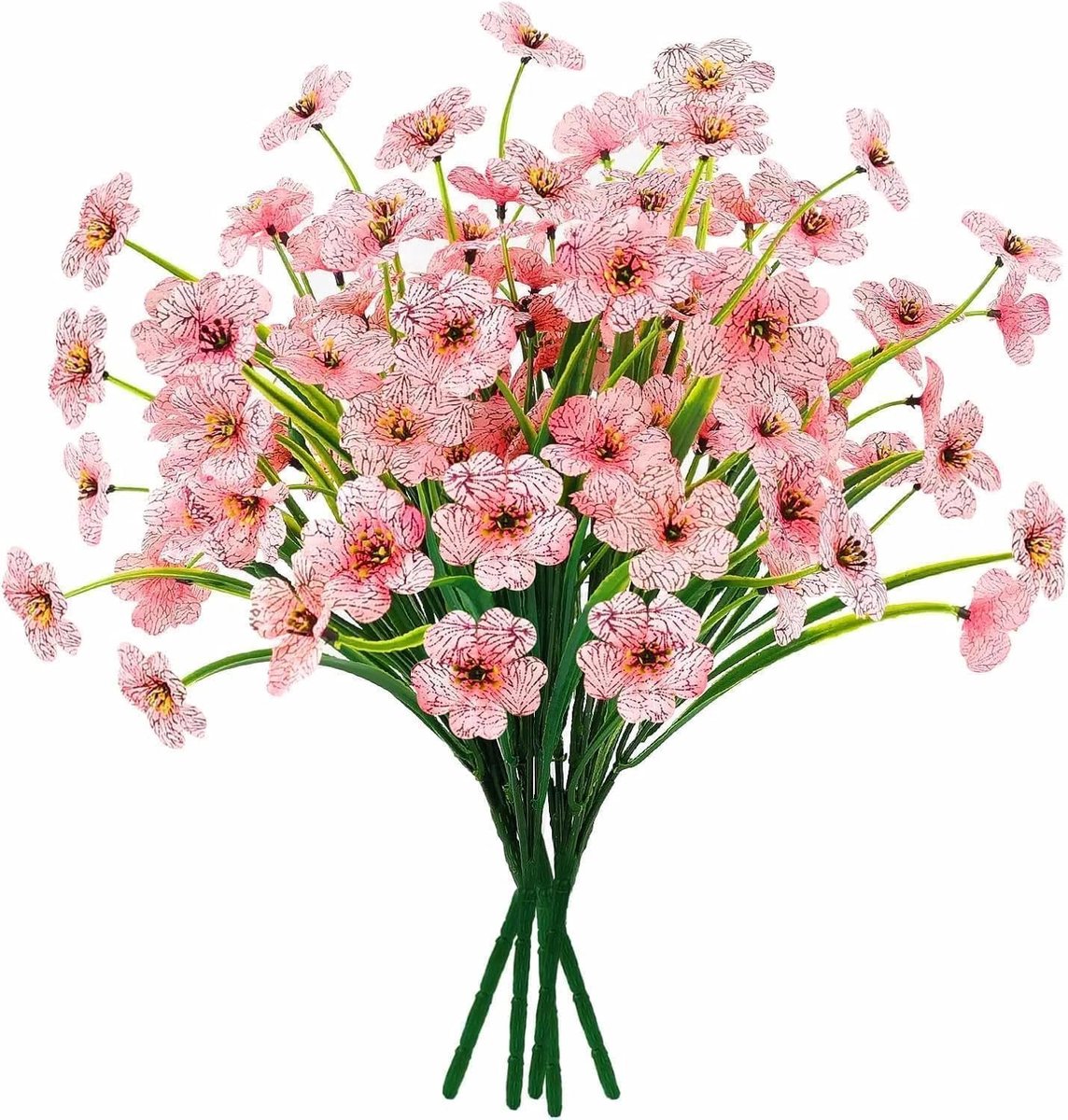 Kunstbloemen set van 6 - UV-bestendig en weerbestendig - Realistische uitstraling - Perfect voor balkon en tuin - ShopVlot