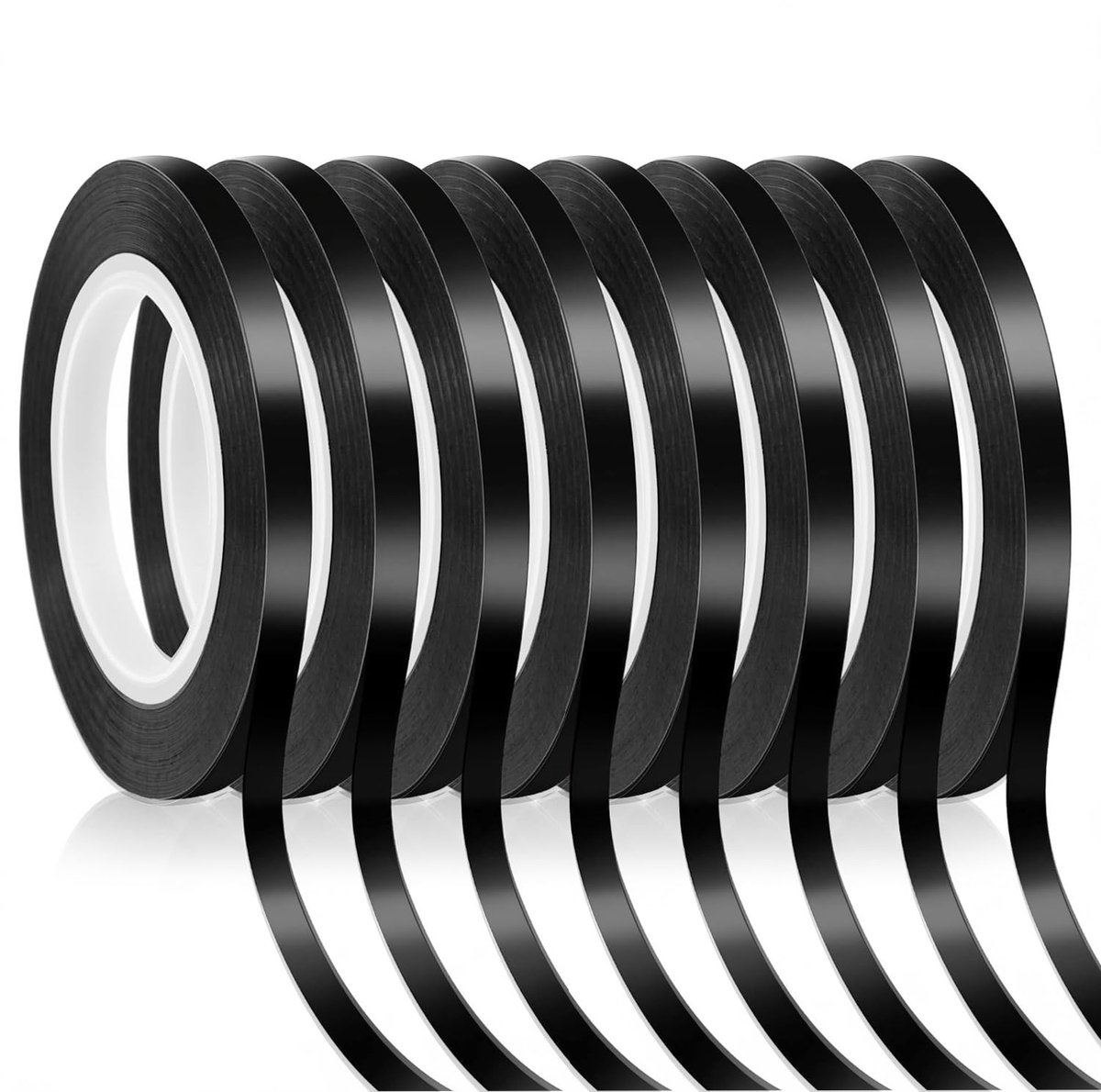 Whiteboard tape 3mm x 66m - zelfklevend - zwart - ideaal voor creatief gebruik - ShopVlot