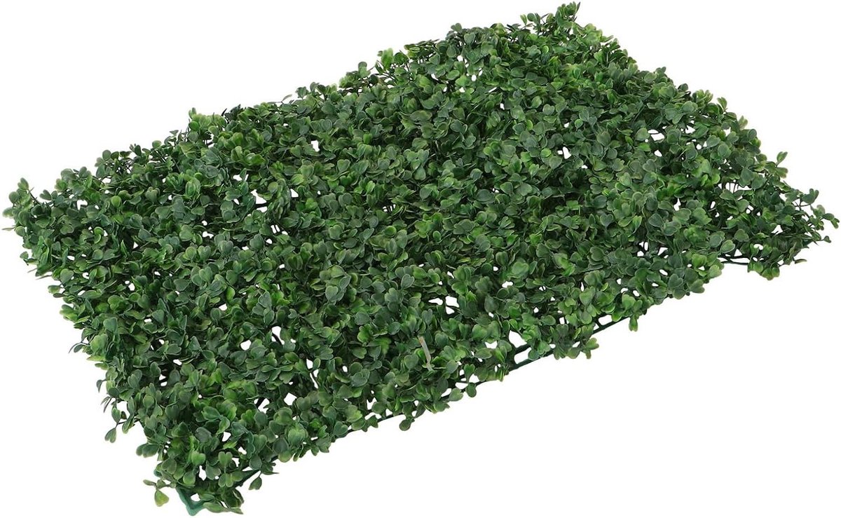 Kunstgras Grasmat - Decoratieplant Tuinmuur - Buiten Decoreren - Onderhoudsvrij - 60 x 40 cm - Groen