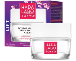 Hada Labo Tokyo Lift “No Wrinkles” Dag- & Nachtcrème – Hydraterende Anti-Rimpel Gezichtscrème met Hyaluronzuur – Gezichtsverzorging – 50 ml