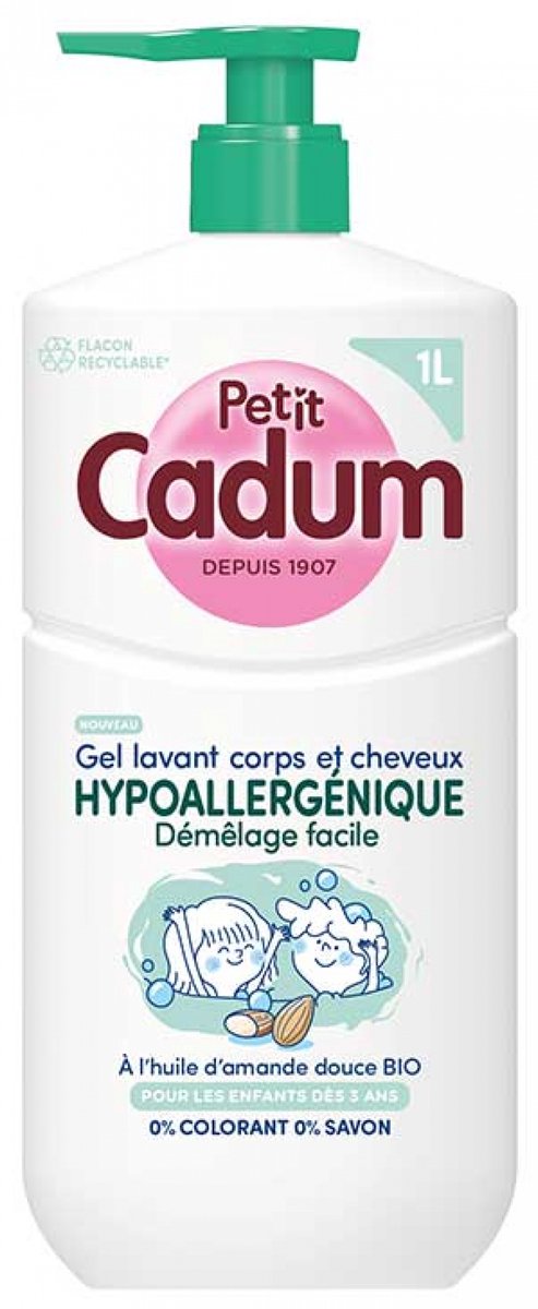 Cadum Petit Cadum Hypoallergene Wasgel Lichaam en Haar 1 L