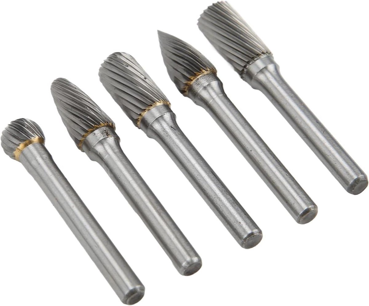 Snijbramenset Hardmetaal - Ontbramen Afbramen - Metaal Bewerken - Duurzame Constructie - 52-63 mm - Zilverkleurig