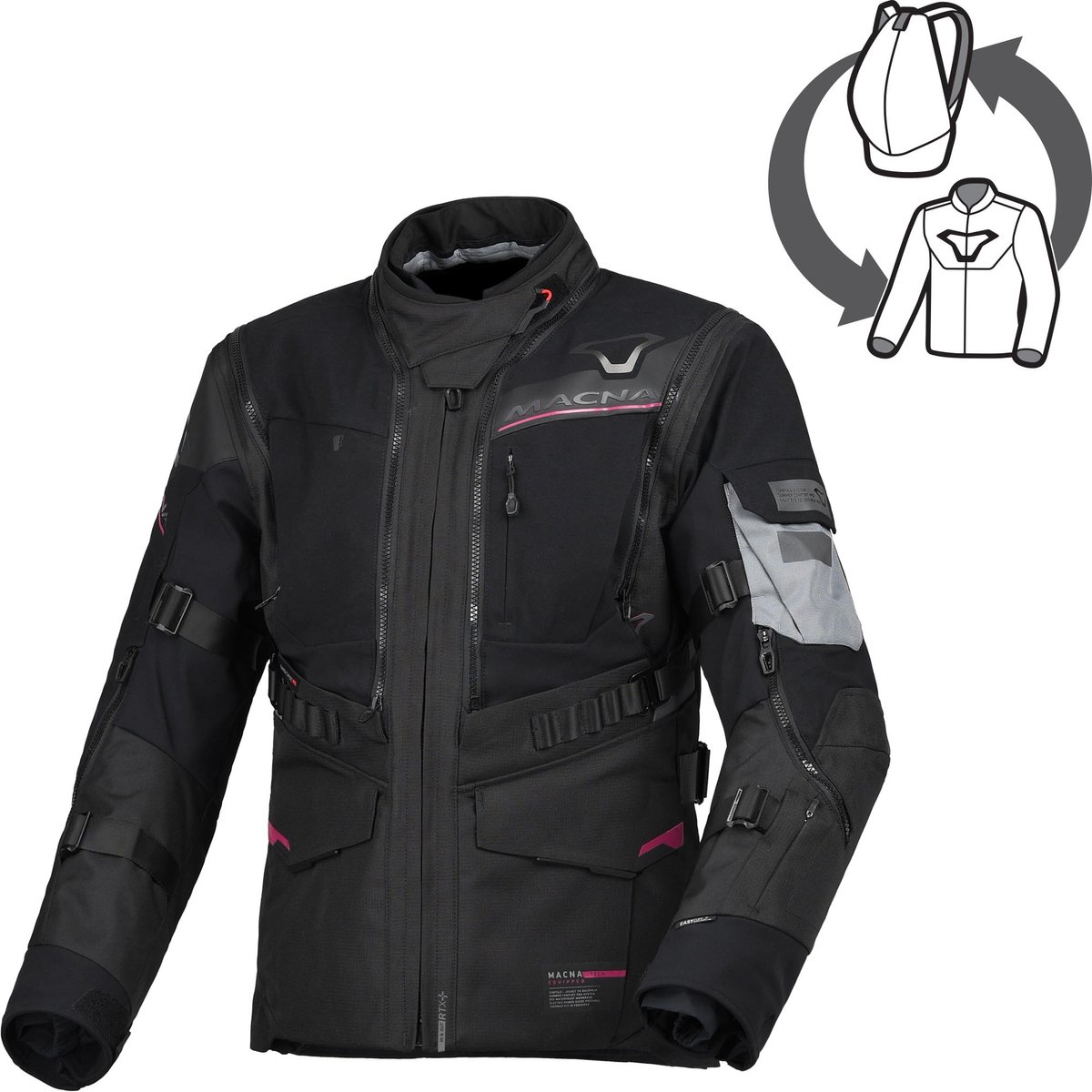 Macna Flexodus waterdichte dames motorfiets textieljas -