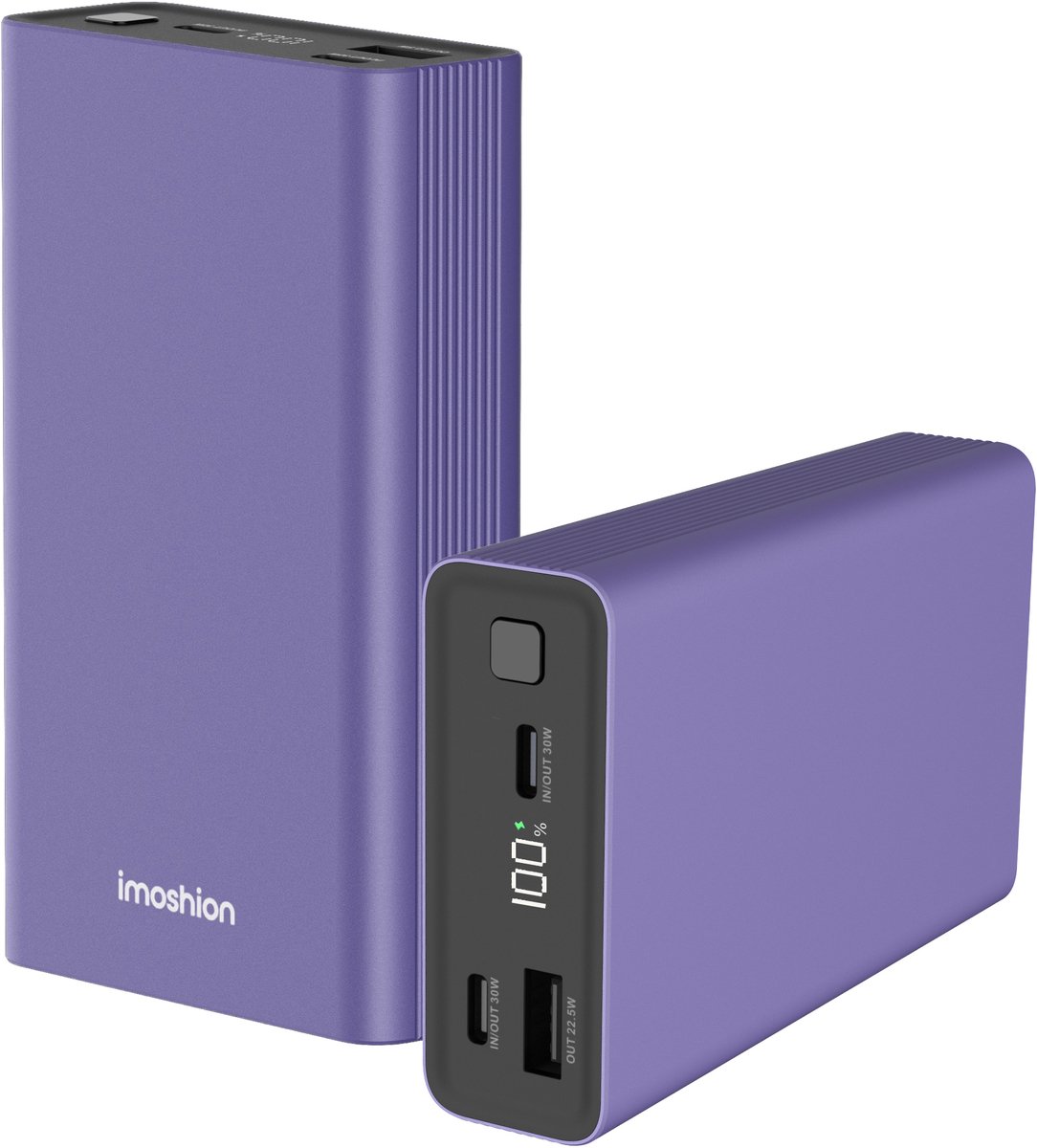 Imoshion Powerbank 20000 mAh 30W Paars met LED-indicator