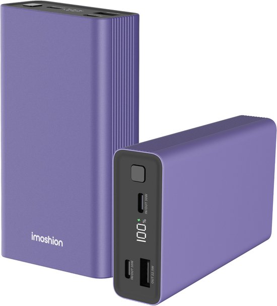 Imoshion Powerbank 20000 mAh 30W Paars met LED-indicator - imoshion - €29,74