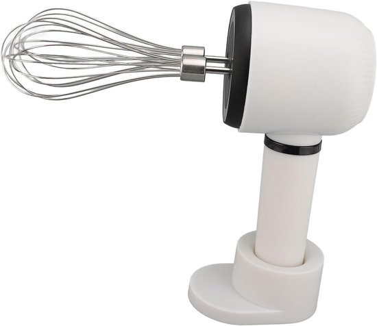 Draadloze Handmixer - Elektrische Garde - Bakken en Koken - Spatvrij Mixen - 20 x 10 x 9 cm - Wit — afbeelding 4