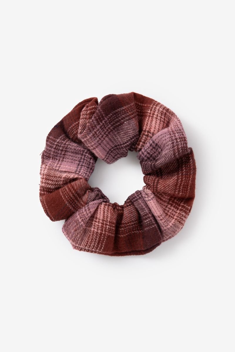 Sissy-Boy - Roze geruite scrunchie