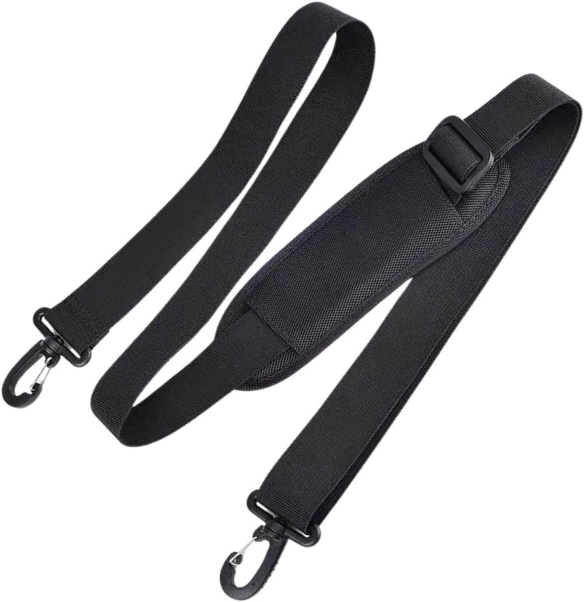 Verstelbare schouderband voor tassen, 90 tot 160 cm, met schouderpad, 38 mm breed, vervangende strap voor laptoptas, reistas en sporttas, ideaal voor dagelijks gebruik en comfort