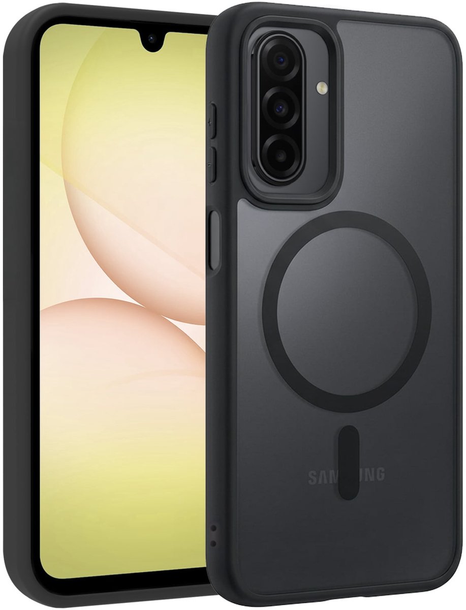 Hoesje - Geschikt voor Samsung Galaxy A17 - Magsafe Compatible - Sterk & Shockproof - Back Cover - Shock Proof Case - Telefoon Hoes Shockproof - Telefoonhoesjes - Zwart