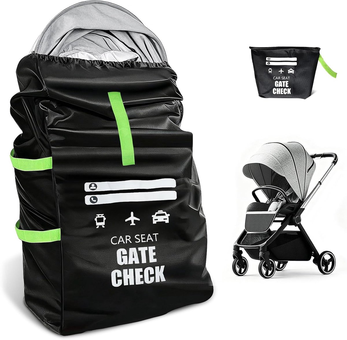 SnelShoppen - Staranry Transporttas Kinderwagen - Ruimtebesparende Opbergoplossing - Waterdicht Materiaal - Ideaal voor Reizen, Wandelen, en Uitjes me