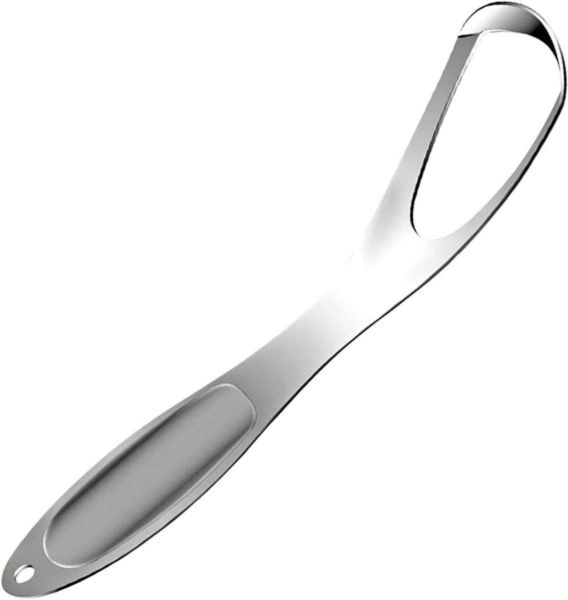 Tongschraper Metaal - Ademverfrisser Mond - Frisse Adem - Roestvrij Staal - 14.5 cm - Zilver