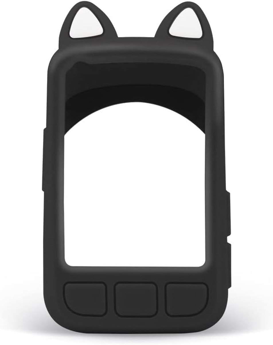 SnelShoppen - Voikoli Hoesje Geschikt voor Wahoo ELEMNT BOLT V2 - Zachte Silicone Beschermhoes - Geschikt voor GPS Fietsaccessoires - Cat-Zwart