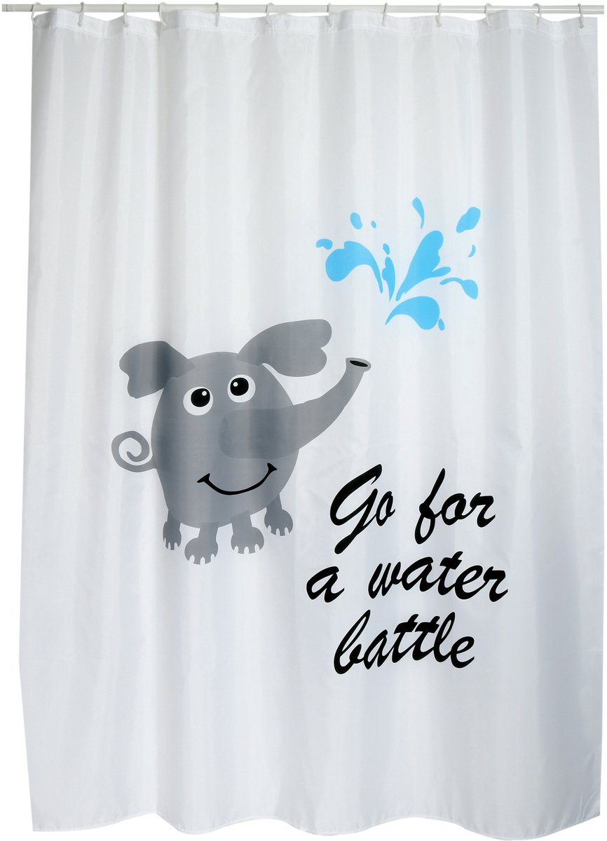 MSV Douchegordijn - Waterdicht en Antibacterieel Douchegordijn van 100% Polyester - Schimmelwerend met Oeko-Tex Certificering