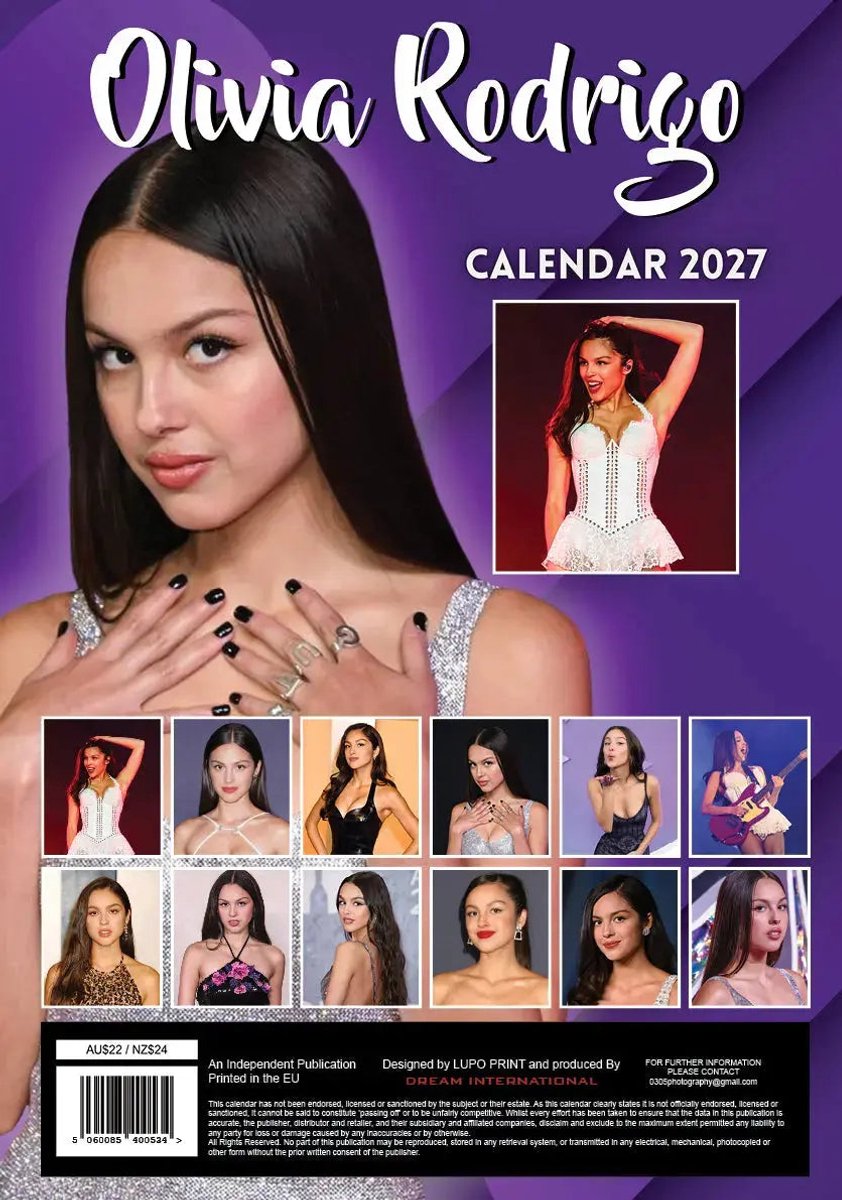 Olivia Rodrigo Kalender 2027 A3