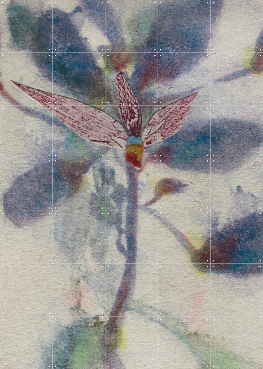 IXXI Lila, RAR Kramer - 100 x 140 cm - Gratis ophangtool - Grote wanddecoratie en posters - Impressionisme, Naturalisme, Aquarel, Illustraties, Gang