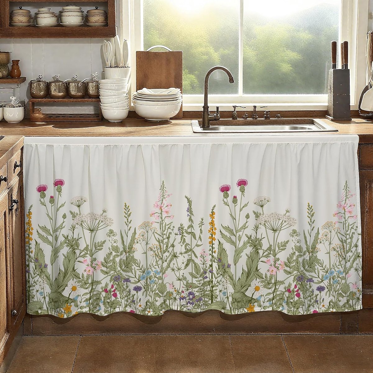 kort gordijn-korte gordijnen-gordijnen verduisterend-half gordijn-Keuken decoreren-half gordijn voor café-Gordijn voor Kast -Keukengordijnen