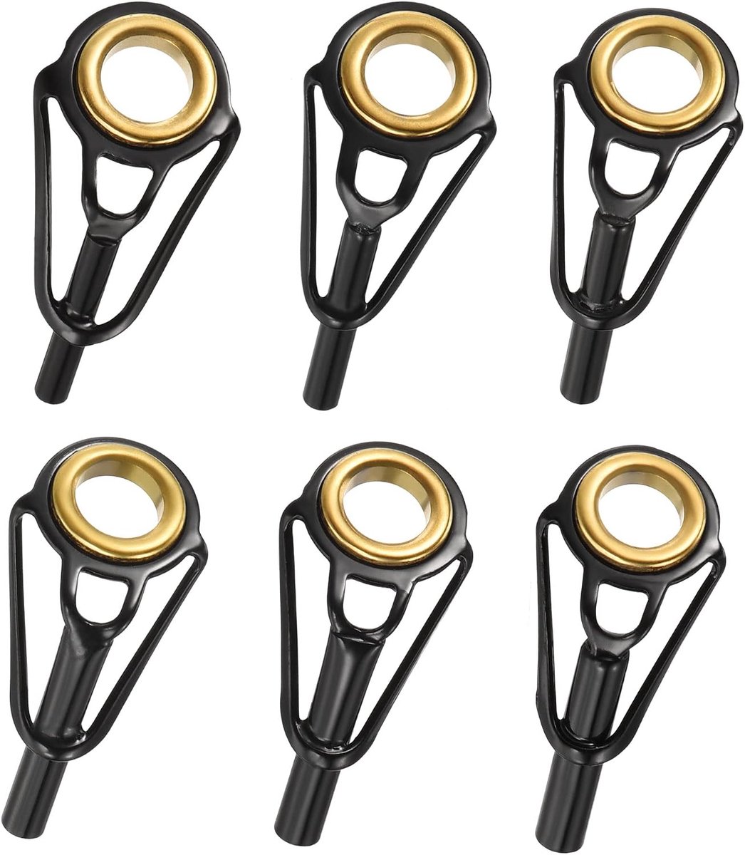 1.8-2.8mm Buis Dia Hengel Tips Reparatie Kit, 30 Pack Rvs Ring Gids voor Zoutwater Zoetwater Vissen