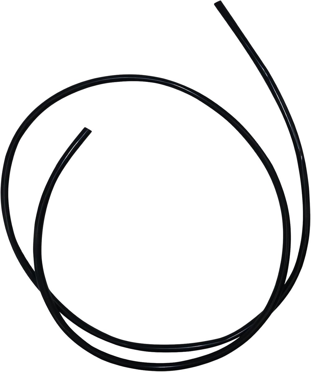 vacuümslang 4mm ID 10mm OD 3mm wanddikte 1,5 meter (4,9 voet), siliconen vacuümslang voor motor (zwart)