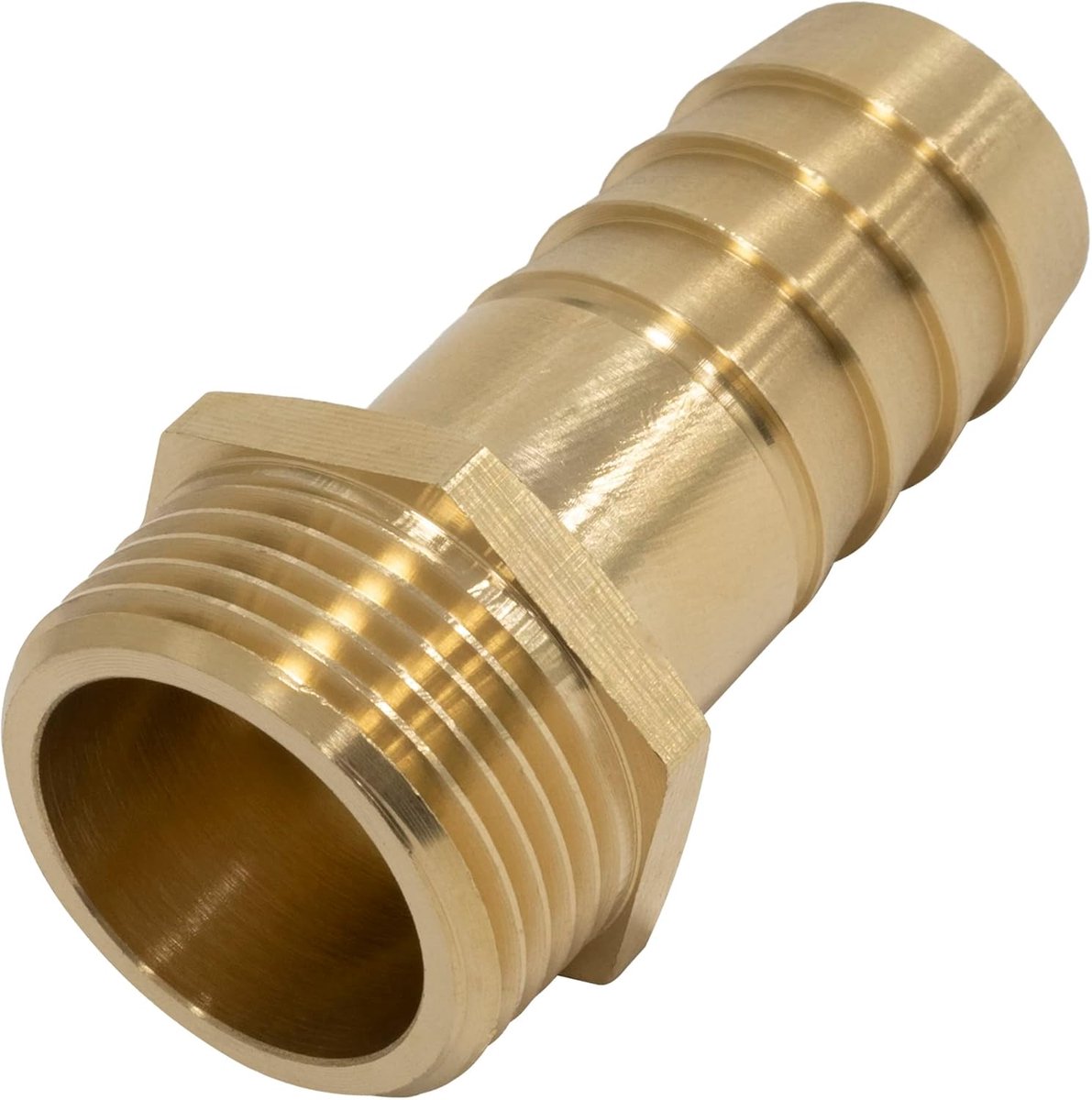 - C66071 - slangaansluiting met buitendraad - mannelijk 3/4 inch - voor buis Ø20 mm - buitendraad - voor sleutel 27 mm - verbindingssysteem irrigatiecircuit irrigatiepomp - van messing