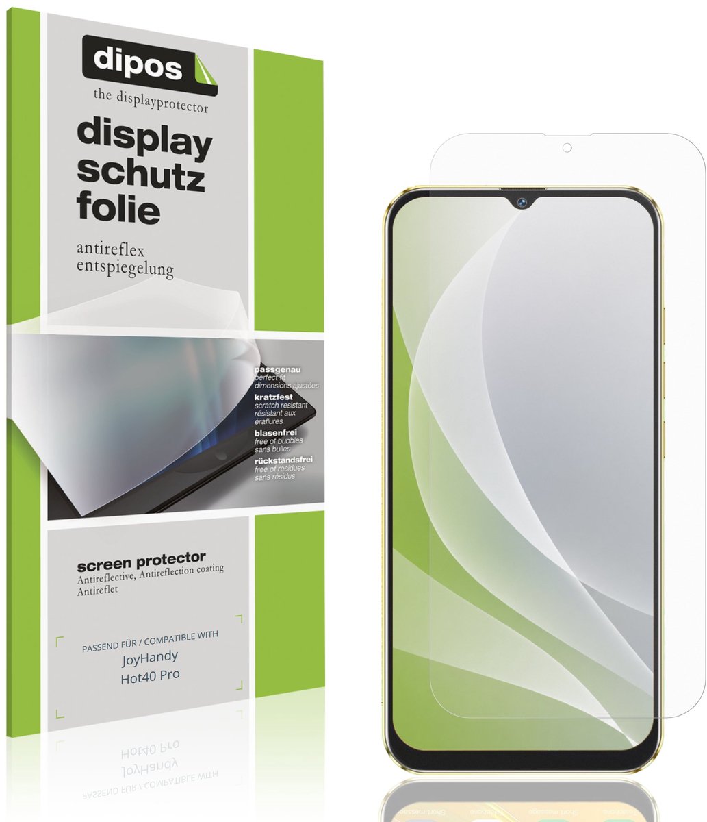 dipos – 4x Matte Beschermfolie geschikt voor JoyHandy Hot40 Pro | Krasbestendige & antireflecterende Screenprotector Ultra-Thin