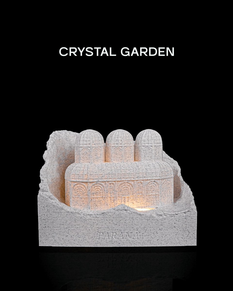Crystal Garden - Architectuur decoratiemodel - Landmark interieurdecoratie - woonaccessoire, beeldje, display model, bureau decoratie