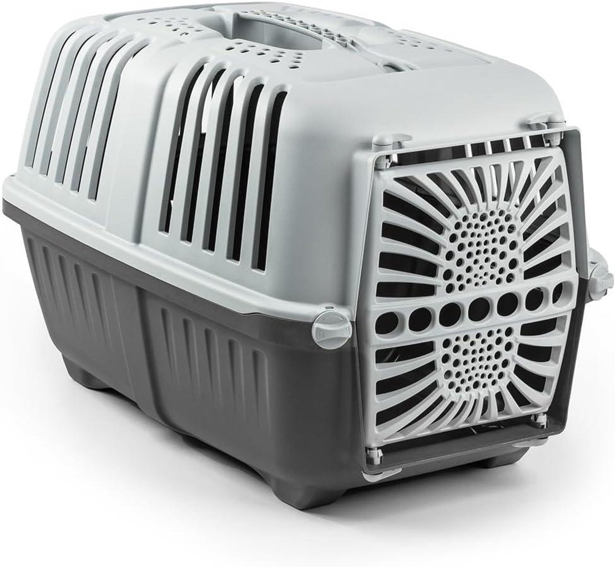 Hondentransportbox - Reismand Kat - Veilig Vervoer - Robuust Gerecycled Plastic - 48x315x33 cm - Antraciet