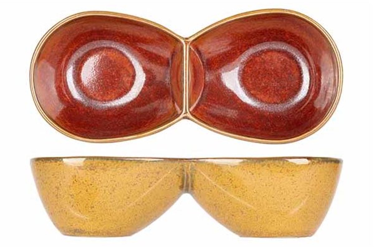 Elements Mustard Duo Aperoschaaltje 14x6,2xh3,5cm