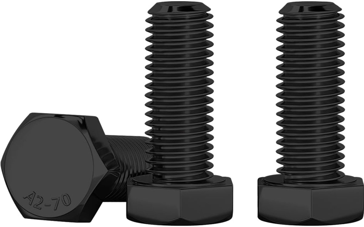M8 Zeskantbouten‌ Zwart Roestvrij Staal A2 V2A M8 X 16 mm Zeskantbouten 10 Stuks DIN 933 Machineschroeven
