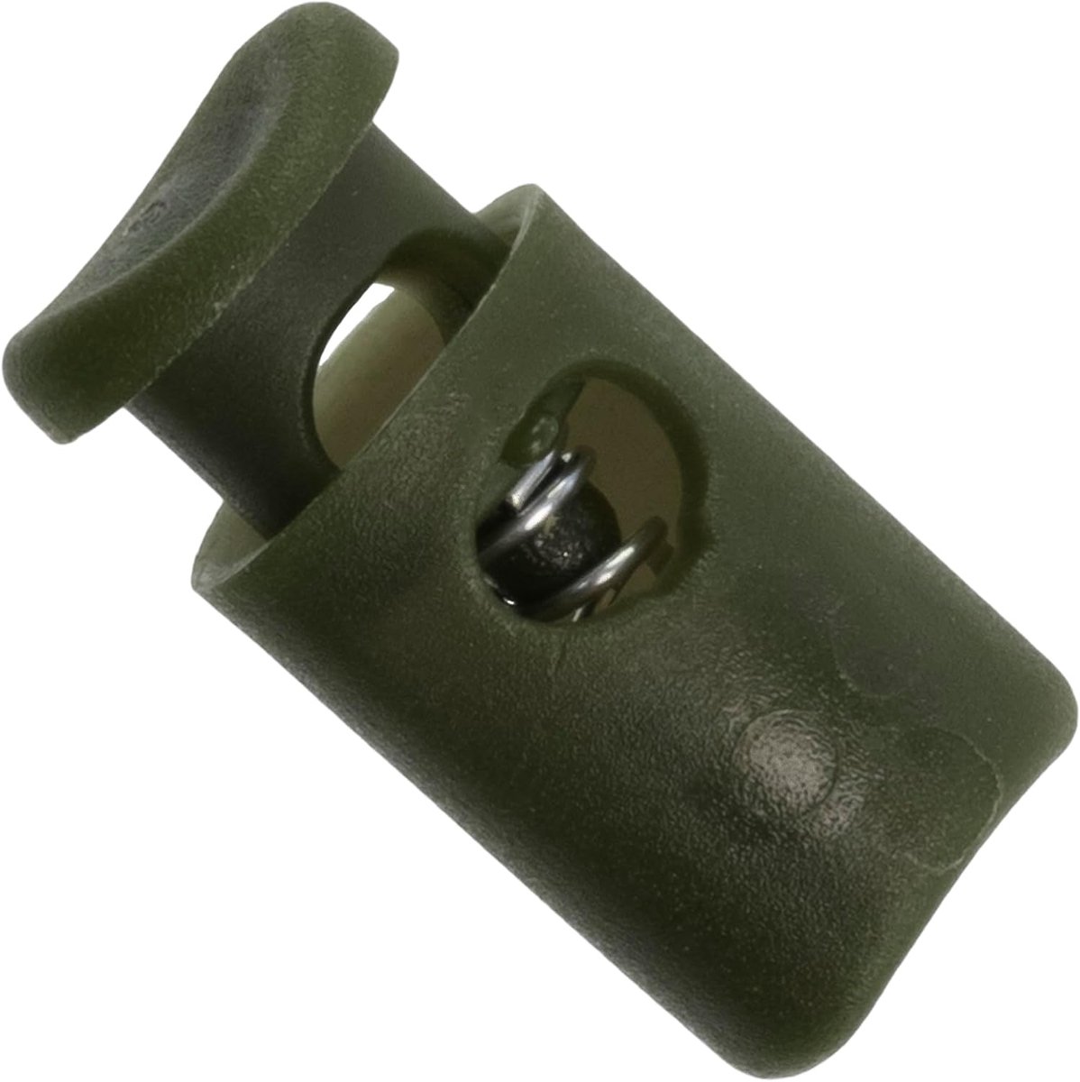 Set van 12 Blokkerende Koorden met Veer 10 mm met 1 gat - kleur donkergroen - Stopversteviging - van Kunststof