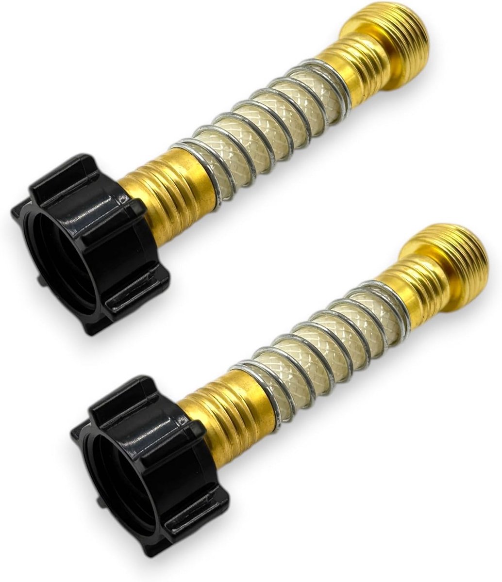 Smartek 2x adapter tuinslang 3/4, messing, 14 cm, hogedruk | Robuuste adapter voor compatibele hogedruksystemen; controleer schroefdraad, afdichting, werkdruk en apparaat vóór aankoop.
