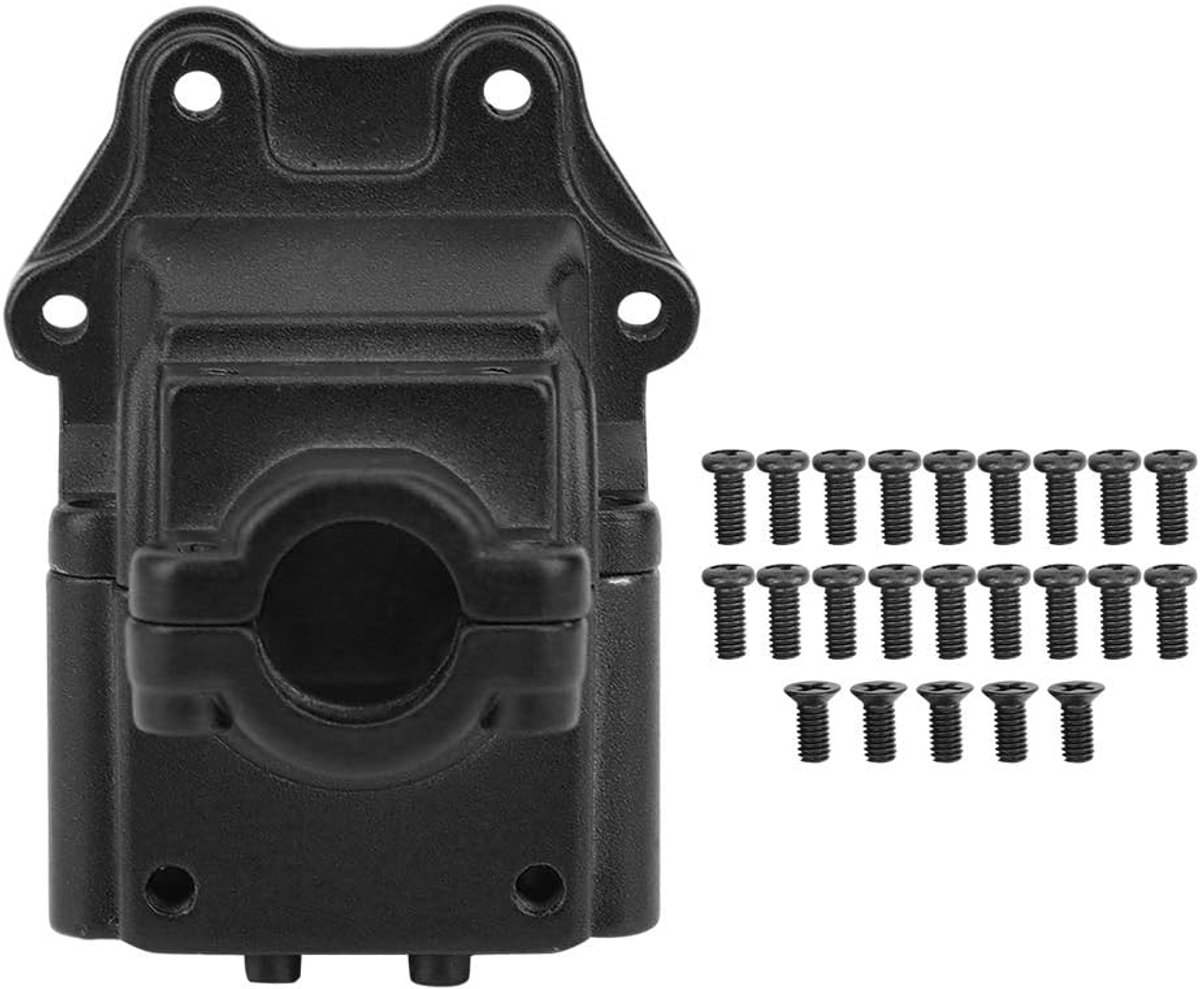 Versnellingsbak Cover, duurzaam Aluminium Versnellingsbak Bovenste Onderste Cover Shell Upgrade Onderdelen Fit Voor 144001 Rc Auto Model(Zwart)